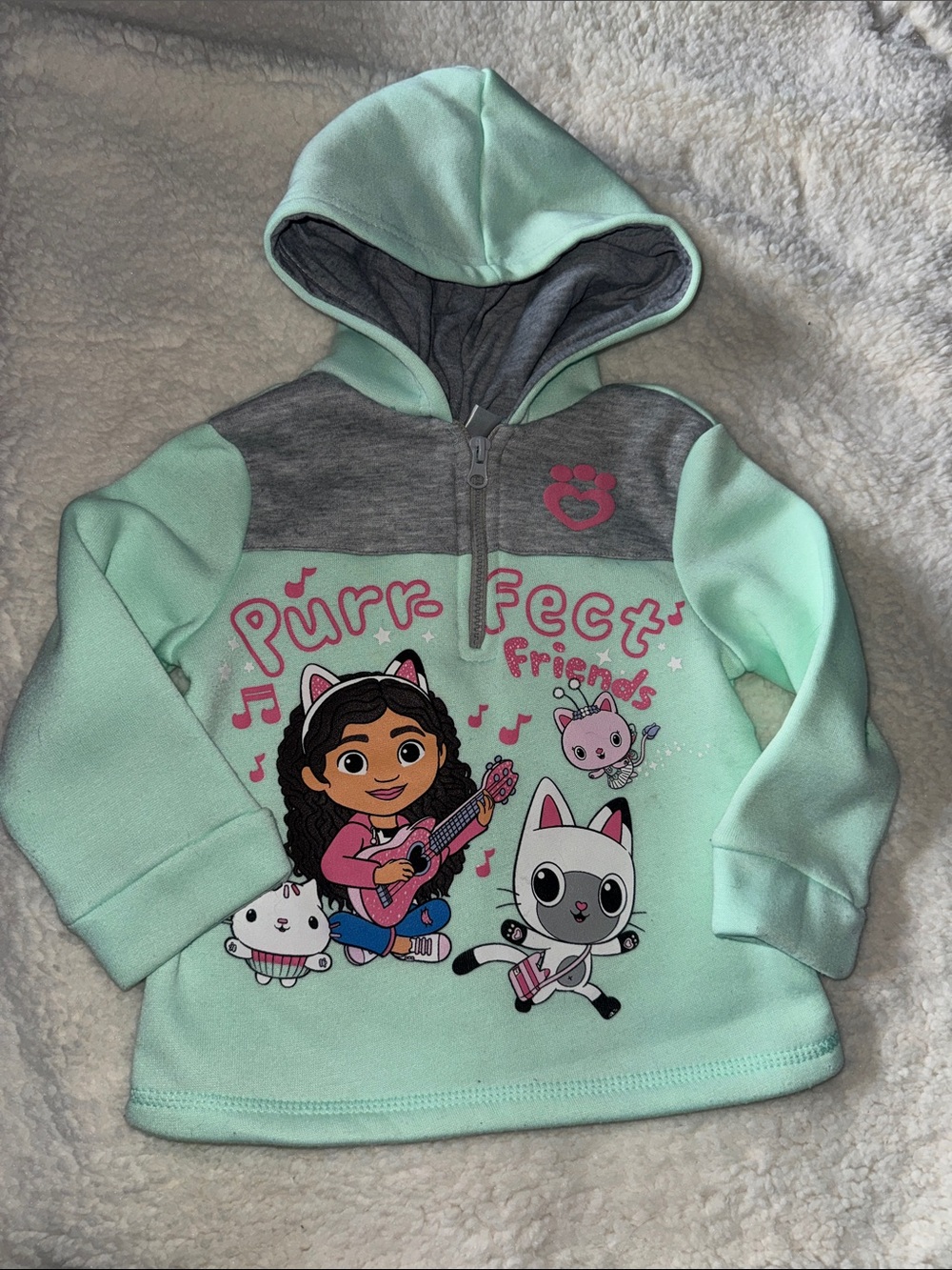 Gabby’s Dollhouse Hooded Kids Sweatshirt with Purr-fect Friends Graphic